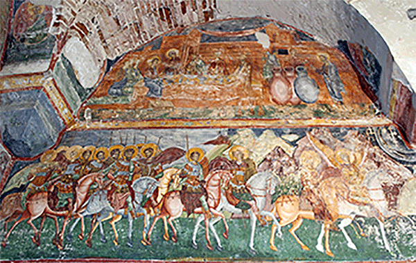 a Byzantine fresco