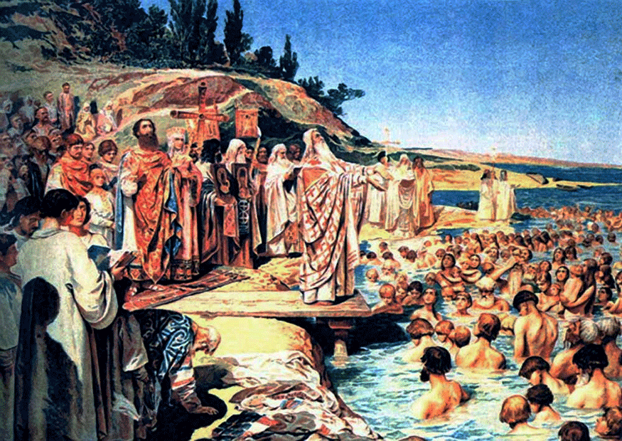 painting called the Baptism of Kievans