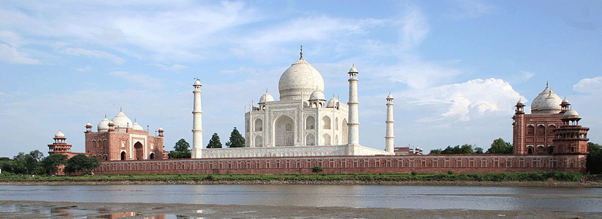 the Taj Mahal