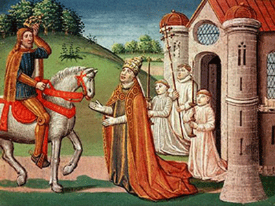 Charlemagne and Pope Adrian I