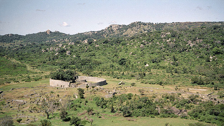 some of the remains of Great Zimbabwe