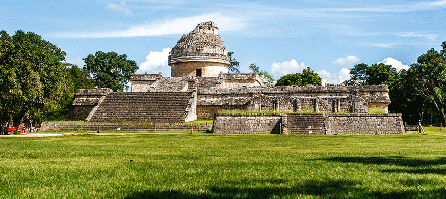 an ancient observatory at Chichen Itza