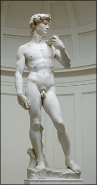 Michelangelo's David. 