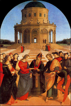 Raffaello's the Wedding of the Virgin.