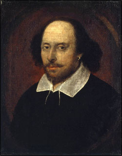 Painting of William Shakespeare. 