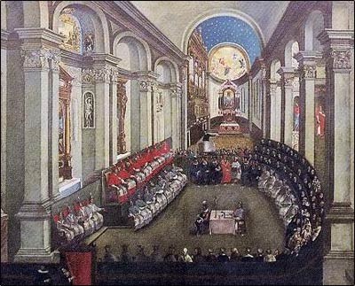 Painting of the Council of Trent.