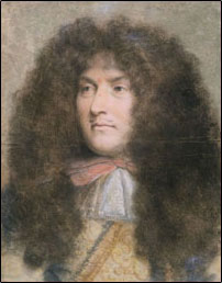 Painting of Louis XIV, king of France 