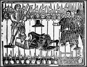 Illustration of Charles I execution