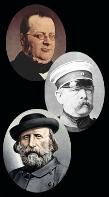 Image of Cavour, Garibaldi, and Bismarck